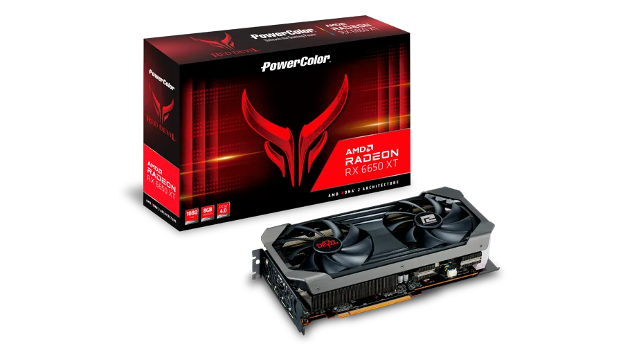 PowerColor Tarjeta gráfica Red Devil AMD Radeon RX 6650 XT de 8 GB GDDR6